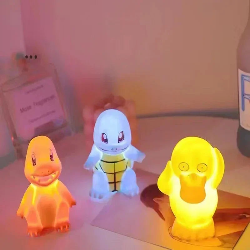 NIMISO Pokemon Pikachu Luminous Figures Glowing Children Toy Bedside Lamp Led Lamp Kawaii Children Birthday Gift Girl