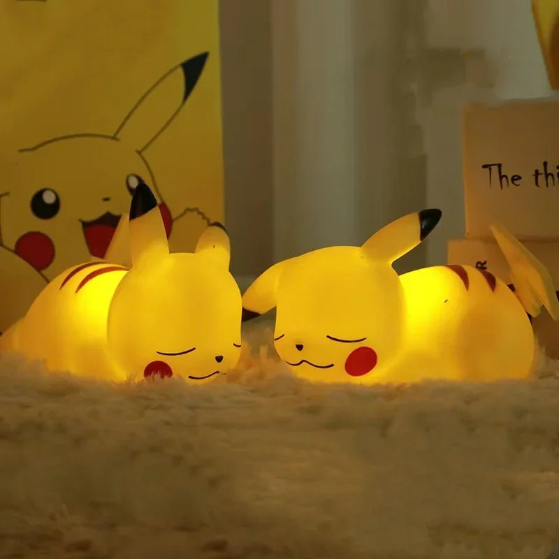 NIMISO Pokemon Pikachu Luminous Figures Glowing Children Toy Bedside Lamp Led Lamp Kawaii Children Birthday Gift Girl